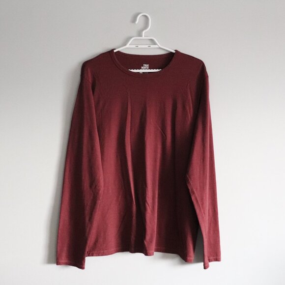 True North 100% Merino Wool Lrg Red Base Layer Long Sleeve Crewneck Top - Picture 1 of 11
